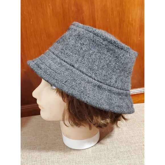 Old Navy M/L Unisex Wool Blend Gray Knit Cloche Bucket Hat - Picture 3 of 9